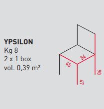 Стул с кожаной обивкой Airnova Ypsilon