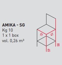 Дизайнерский стул Airnova Amika - SG