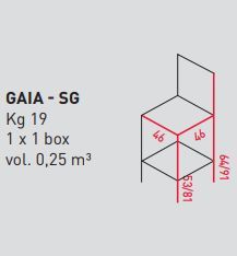 Вращающийся барный стул Airnova Gaia - SG