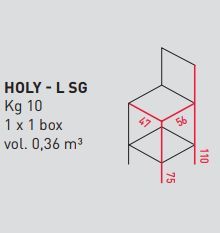 Дизайнерский стул Airnova Holy - L SG