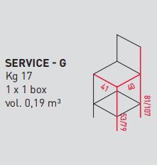 Стильный стул Airnova Service - G