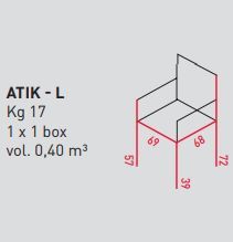 Дизайнерское кресло Airnova Atik - L