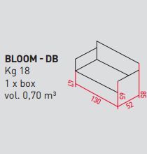 Двухместный диван Airnova Bloom - DB