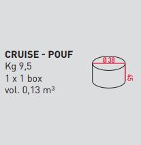 Стильный пуф Airnova Cruise - Pouf