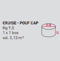 Элегантный пуф Airnova Cruise - Pouf CAP