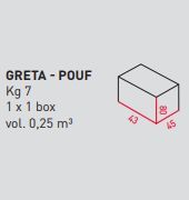 Дизайнерский пуф Airnova Greta - Pouf