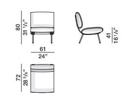 Стильное кресло Molteni&C Round D.154.5