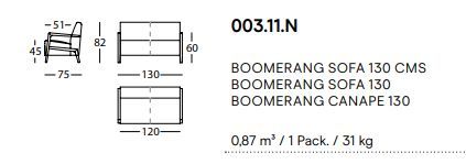 Удобный диван Sancal Boomerang