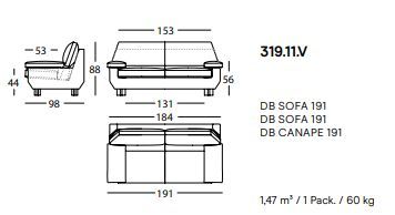 Дизайнерский диван Sancal DB