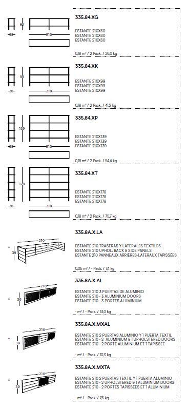 Модульная система с шумопоглощением Sancal Estante