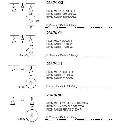 Обеденный стол Sancal Pion