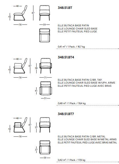 Стильный стул Sancal Elle 348.51