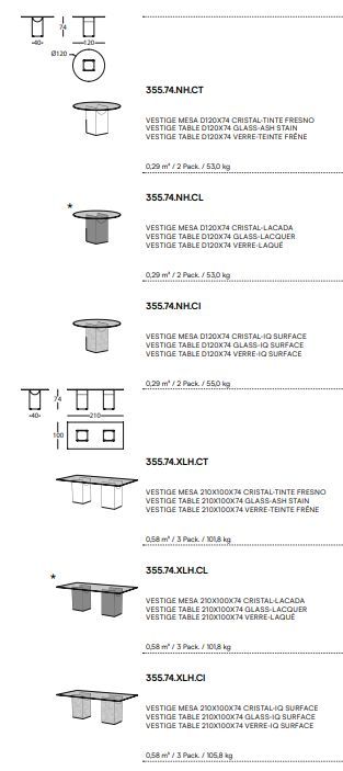 Обеденный стол Sancal Vestige