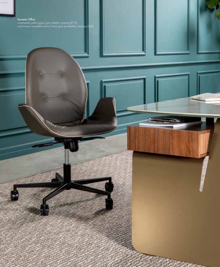 Стул с подлокотниками Tonin Casa Sorrento Office T8033BS