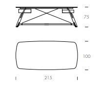 Письменный стол Tonin Casa Bridge 7009