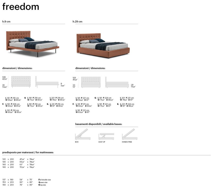 Стильная кровать Bolzan Freedom
