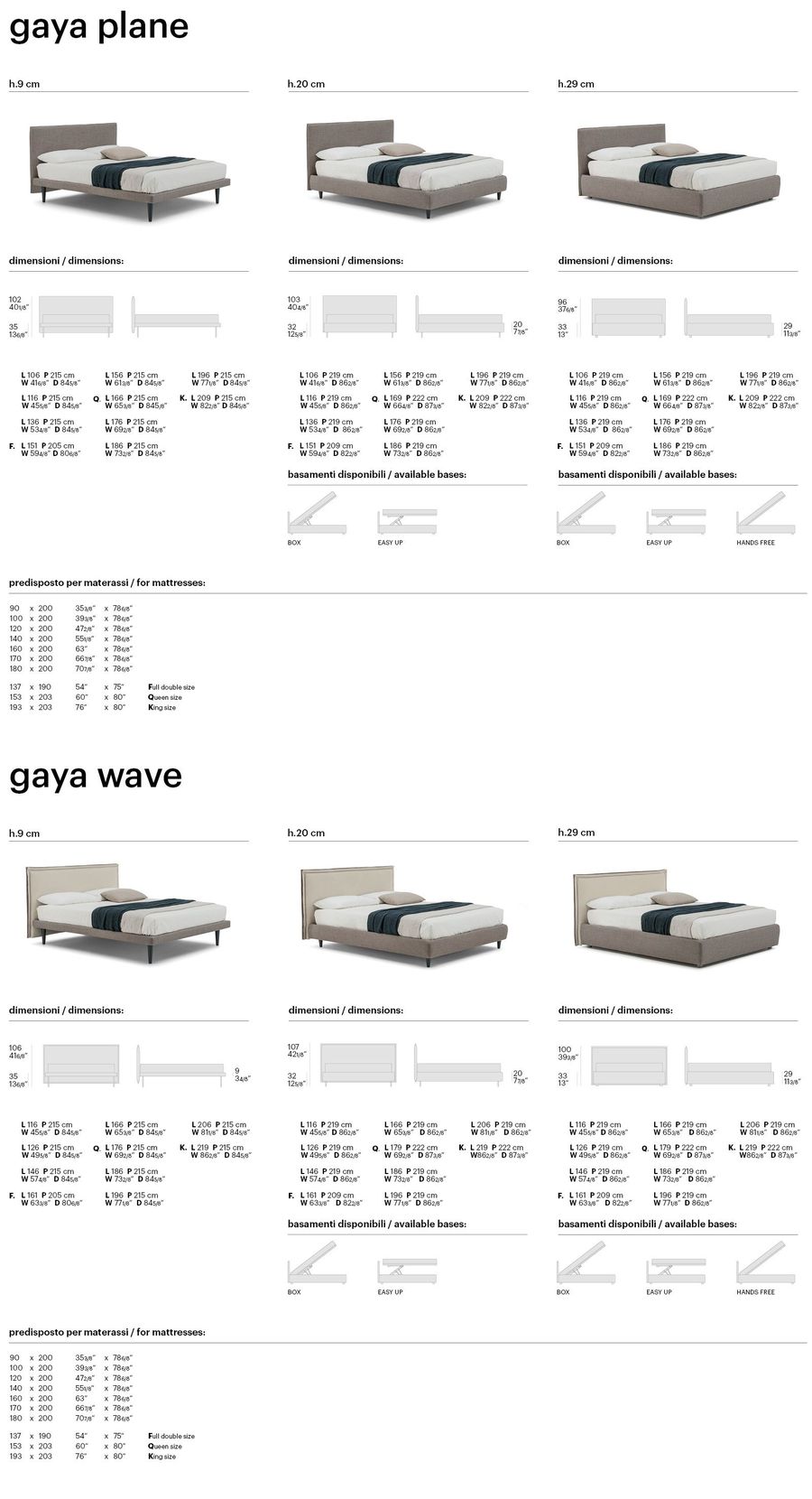 Удобная кровать Bolzan Gaya Plane, Gaya Wave