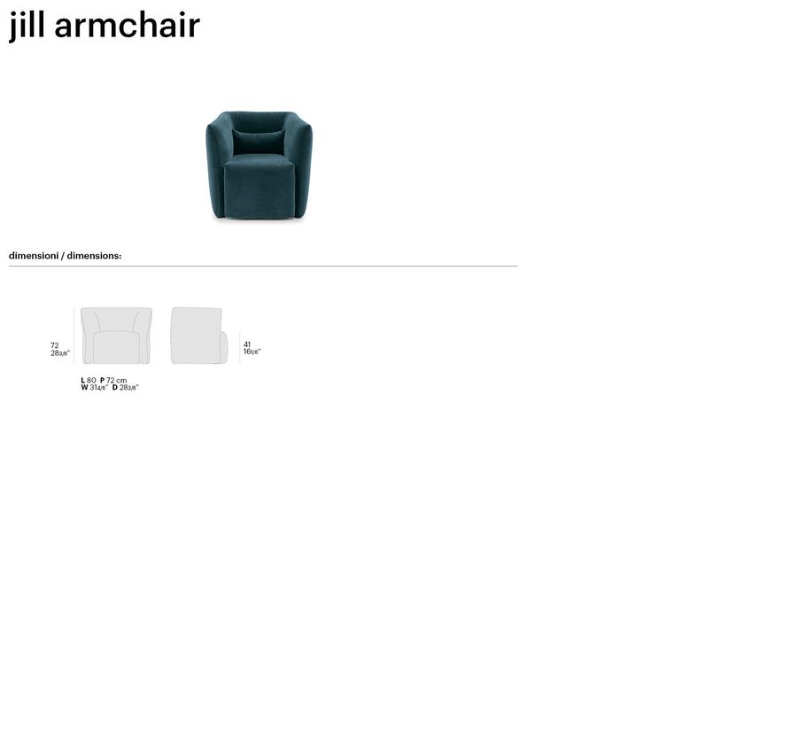 Дизайнерское кресло Bolzan Jill