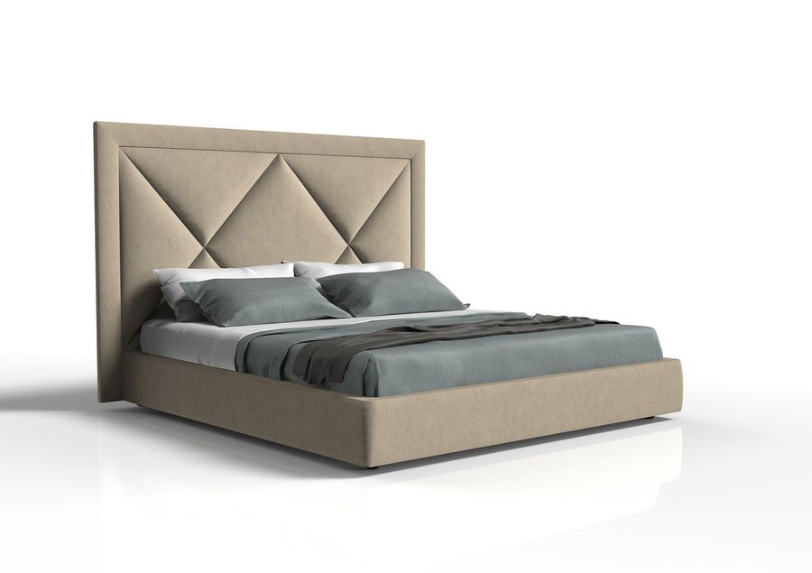 Кровать с высоким изголовьем Alberta Corniche
