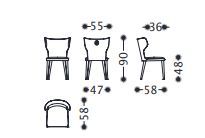 Дизайнерский стул Alberta Monika