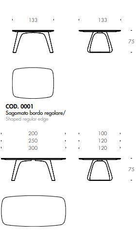 Обеденный стол Tonin Casa Brenta T8057FSC_ceramic