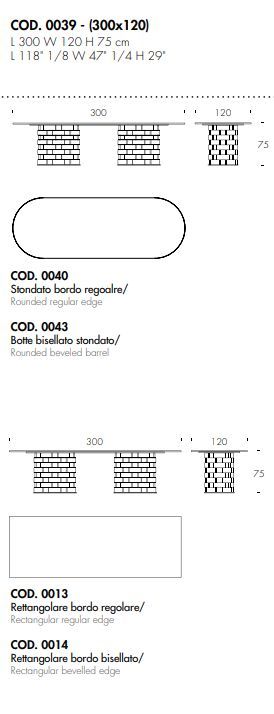 Керамический стол Tonin Casa Big Colosseo T8077FSG_glass