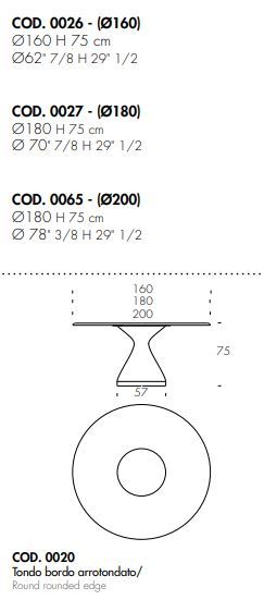 Круглый стол Tonin Casa Dolly T8095FSG_glass