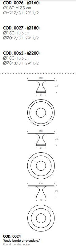 Дизайнерский стол Tonin Casa Dolly T8095FSC_ceramic