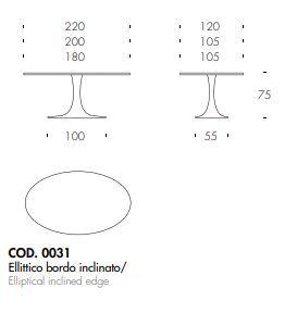 Обеденный стол Tonin Casa Imperial T8010FSC_ceramic