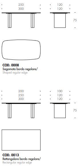 Стеклянный стол Tonin Casa Manhattan T8051FSG_glass