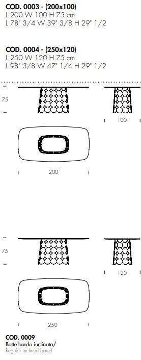 Обеденный стол Tonin Casa Pois T8083FSC_ceramic