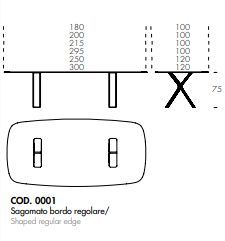 Обеденный стол Tonin Casa Still T8093FSC_ceramic