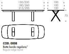 Стол-трансформер Tonin Casa Still T8093ALC_ceramic