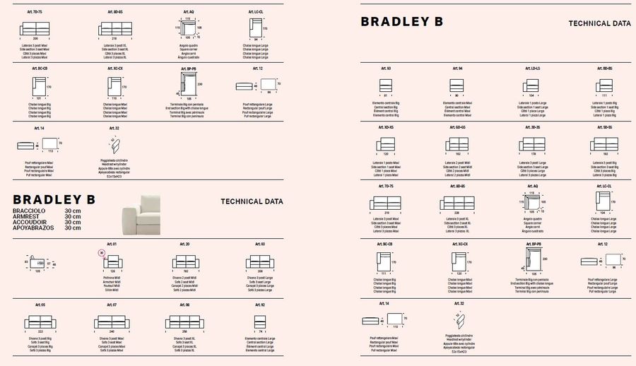 Удобный диван Felis Bradley A, B