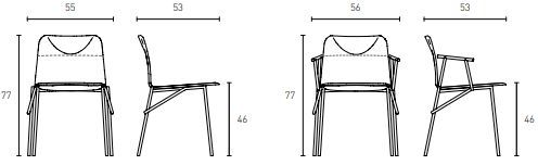 Дизайнерский стул Pianca Alunna