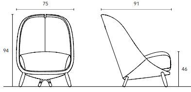 Дизайнерский стул Pianca Calatea