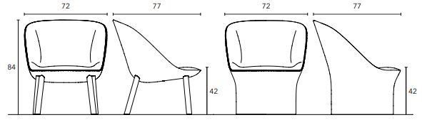 Дизайнерское кресло Pianca Esse Lounge