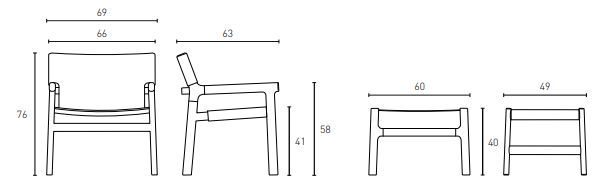 Дизайнерское кресло Pianca Fushimi Lounge