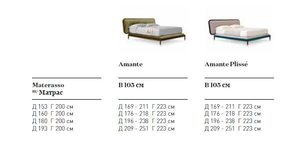 Дизайнерская кровать Pianca Amante
