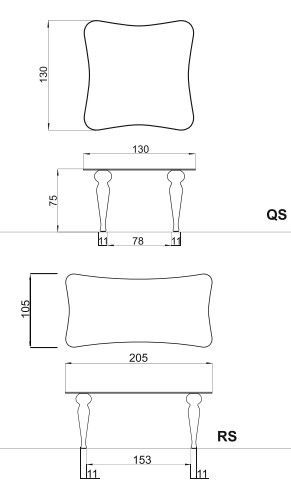 Стол Tonin Casa Bexley 8029 QS, RS