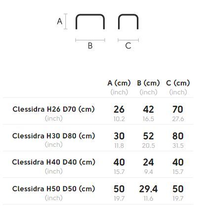 Дизайнерский столик Midj Clessidra