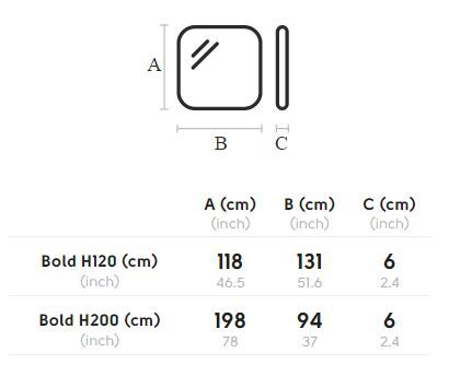 Дизайнерское зеркало Midj Bold