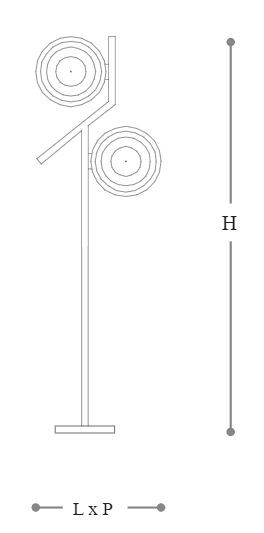 Напольный светильник Italamp 820 Ellepi