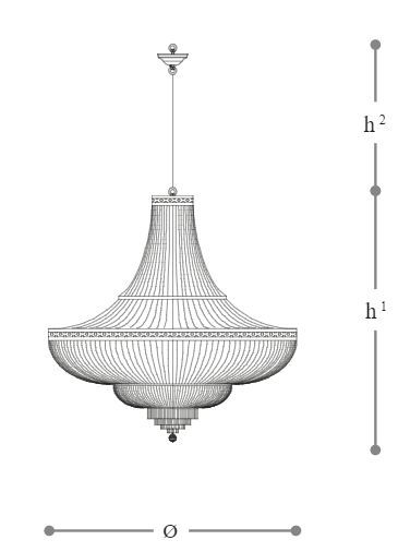 Роскошная люстра Italamp 1020