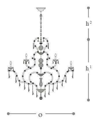 Классическая люстра Italamp 5101