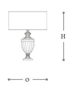 Лампа с абажуром Italamp 8062