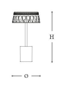 Роскошная лампа Italamp 8141 Ester
