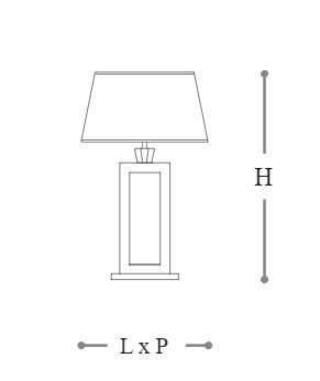 Элегантная лампа Italamp 8169 Gassa