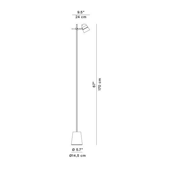 Напольный светильник Luce Plan Counterbalance Floor