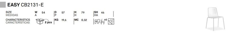 Садовый стул Connubia Easy CB2131-E